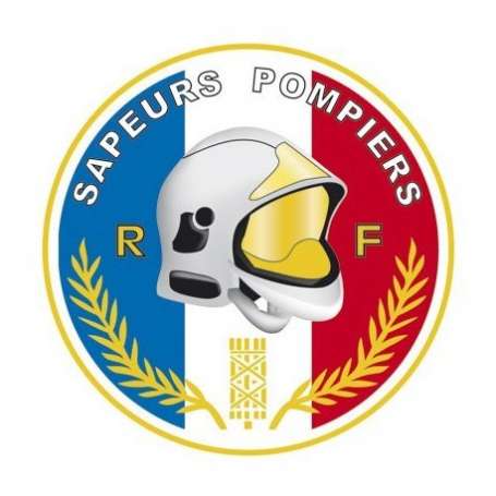 Autocollant Sapeurs-Pompiers Rond Vitrophanie