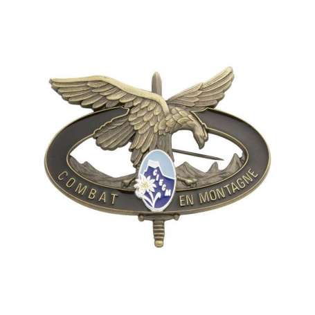 Insigne Brevet Combat en Montagne CIECM Bronze