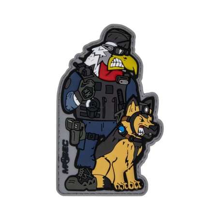 Patch Coq Maitre-Chien 3D PVC