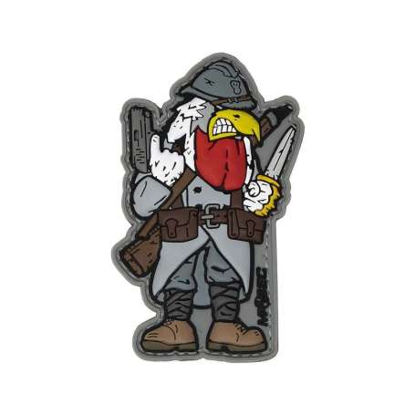 Patch Coq Poilu 14-18 3D PVC