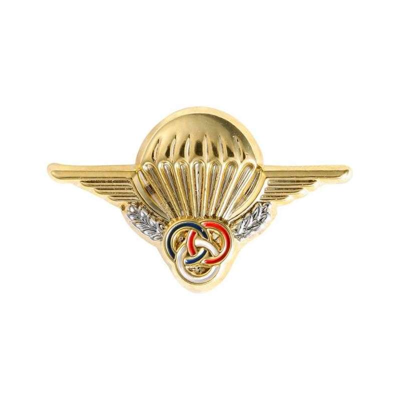 Insigne Tissu Brevet Moniteur Parachutiste En Cannetille - Occasion Avec Usures Légères - France