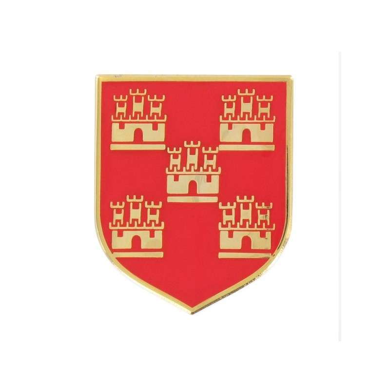Insigne Cuirasse Argentée Pour Écu Région Pucelle Gendarmerie Nationale - Modèle Réglementaire