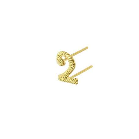 Chiffre 2 Doré 10mm Pour Médaille