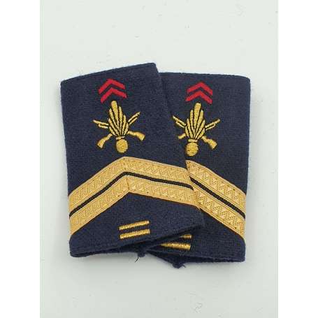 Fourreaux d'Épaule Sergent 10 Ans Infanterie
