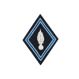 Ecusson Losange ABC Hussard Officier Sur Velcro