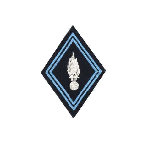 Ecusson Losange ABC Hussard Officier Sur Velcro