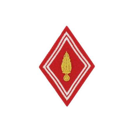 Ecusson Losange Artillerie De Montagne Officier Sur Velcro