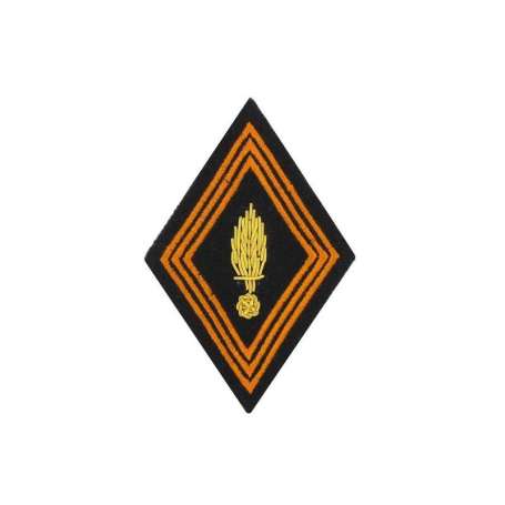 Ecusson Losange Chasseur Parachutiste Officier Sur Velcro