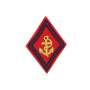 Ecusson Losange TDM Artillerie De Marine Officier Sur Velcro