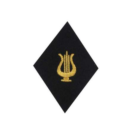 Ecusson Losange Musique Or Sous-Officier à Coudre