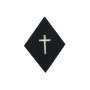 Ecusson Losange Aumonier Catholique Auxiliaire Sous-Officier à Coudre
