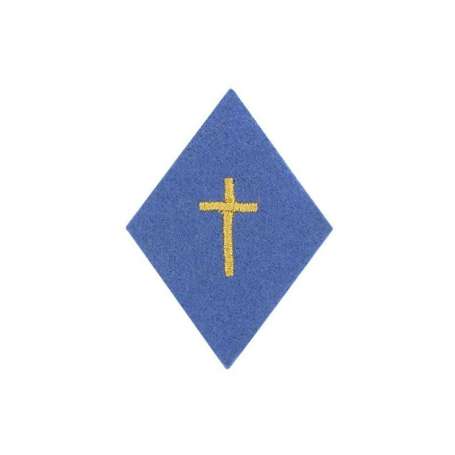 Ecusson Losange Aumonier Catholique Laïque Sous-Officier à Coudre