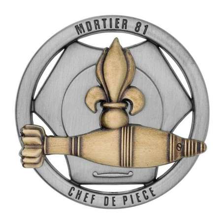 Insigne Brevet Mortier 81 Chef De Pièce Légion Etrangère
