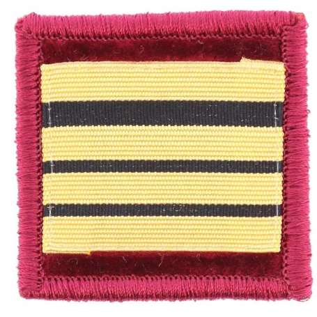 Galon de Poitrine Commandant Médecin Souple Sur Scratch Sapeurs Pompiers