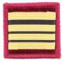 Galon de Poitrine Commandant Médecin Souple Sur Scratch Sapeurs Pompiers
