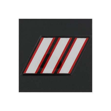 Galon de Poitrine Sergent-Chef Résine Sur Scratch Sapeurs Pompiers