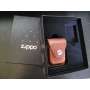 ZIPPO Boîte Cadeau Pochette Cuir Marron