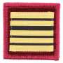 Galon de Poitrine Colonel Médecin Souple Sur Scratch Sapeurs Pompiers
