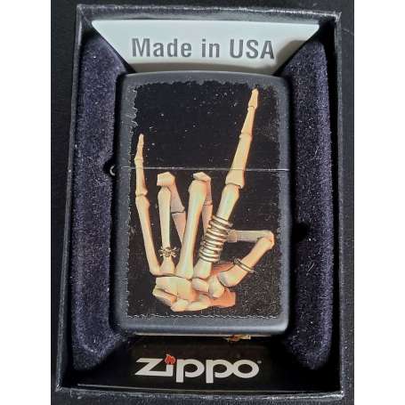 ZIPPO Vive Le Hard Rock Squelette K Novembre 2012 Salute Heavy Métal