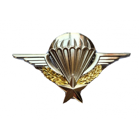 Insigne Brevet Parachutiste fixation Epingle avec emplacement pour numéro