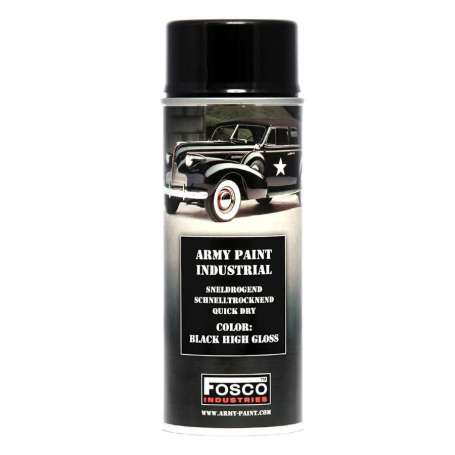 Aérosol  de Peinture Noir Brillant Bombe Gloss Black