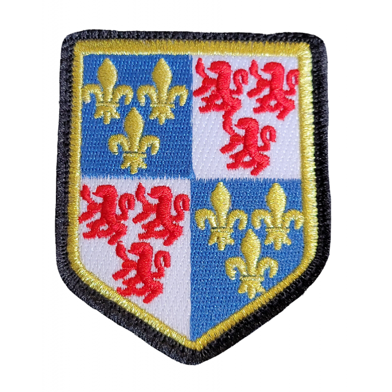 thumbnail image 2 of Akacha Embroidered Patch - Picardy Region Coat Of Arms / Heraldic Shield - 7x6 Cm, Iron-On 2 of 3
