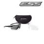 Lunette Balistiques Crossbow 2LS Kit 2 verres Fumé et Clair ESS