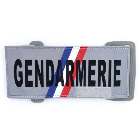 Brassard Gendarmerie Réfléchissant Gris Bande pour NIGEND