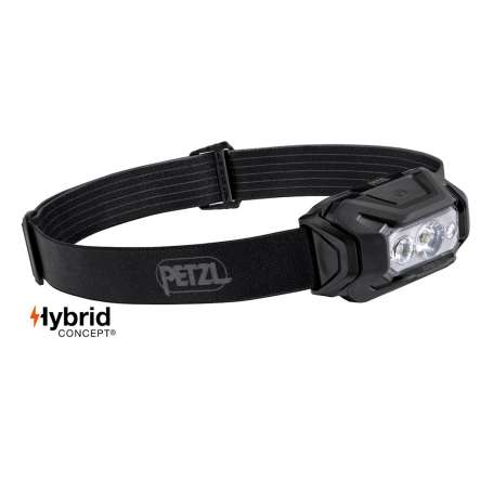 Lampe Frontale Aria 2 Noire 450 Lumens Hybrid 4 couleurs Petzl