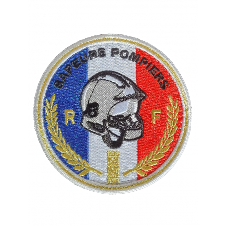 Écusson Sapeurs Pompiers Rond Sur Scratch