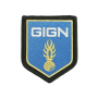 Écusson GIGN 2021Groupe d'Intervention de la Gendarmerie Nationale  sur scratch