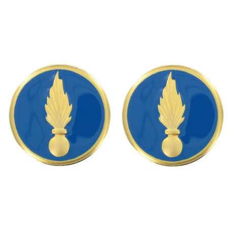 Paires d'Insignes de Collet Groupe de Spécialités Etat-Major GSEM Or