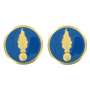 Paires d'Insignes de Collet Groupe de Spécialités Etat-Major GSEM Or