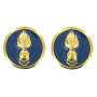 Paires d'Insignes de Collet Groupe de Spécialités Etat-Major Corps Technique et Administratif GSEM CTA Or