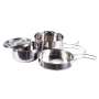 Ensemble de 4 Gamelles Inox Cuisine empilable