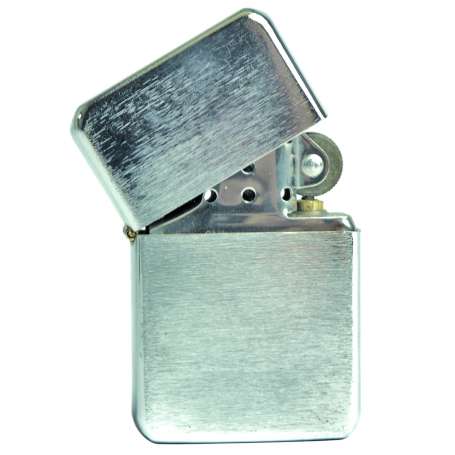 Briquet Essence Métal Brossé Atomic