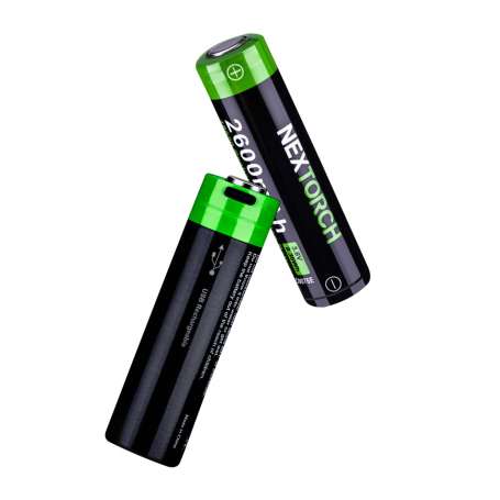 Batterie Rechargeable Micro USB 18650 3,6V 2600mAh ACCUS PILES