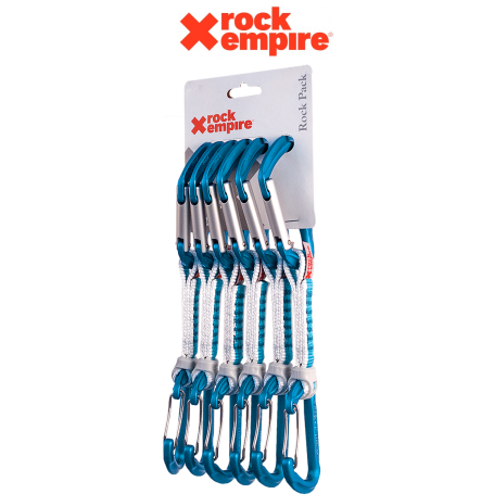 Set de 6 Dégaines Rock Pack Combi P16 Aqua Mousqueton Racer et Swift Rock Empire