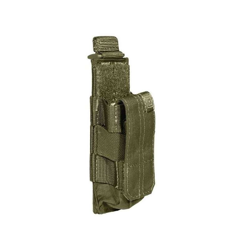 Single AK47 Magazine Pouch - MOLLE Compatible, Olive Green, 7x7x19cm, Hook & Loop Closure - View #7
