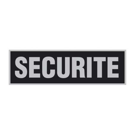 Bande Réto-réfléchissante SECURITE 10*30 Fond Noir