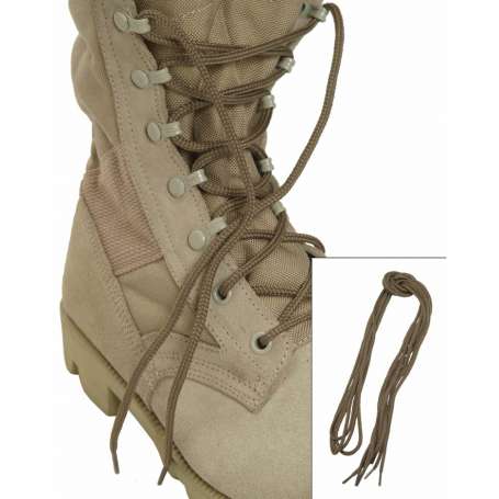 Paire de Lacets Rond 140cm Kaki