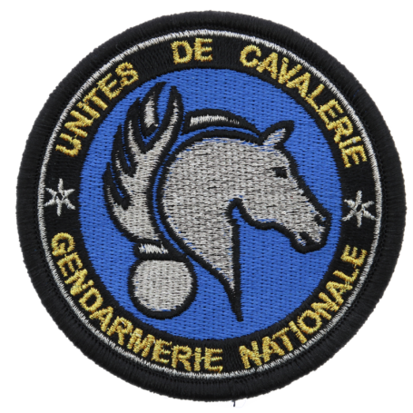 Écusson Certificat d’Aptitude à la Pratique Equestre en Gendarmerie CAPEG Sur Scratch Unités de Cavalerie Gendarmerie Nationale