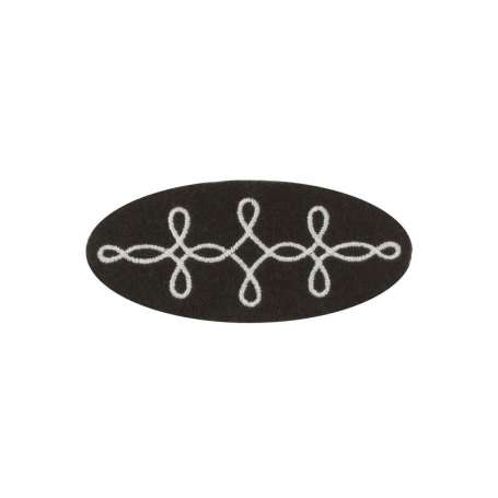 Hongroise Marine Laminette Argent Hussards