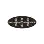Hongroise Marine Laminette Argent Hussards