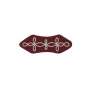 Hongroise Amarante Laminette Argent Hussards