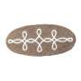 Hongroise Marron Fil Blanc Hussards
