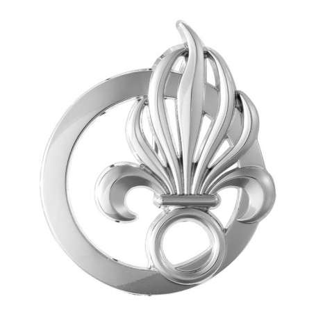 Insigne de Béret Commandement de la Légion Étrangère COMLE Argenté
