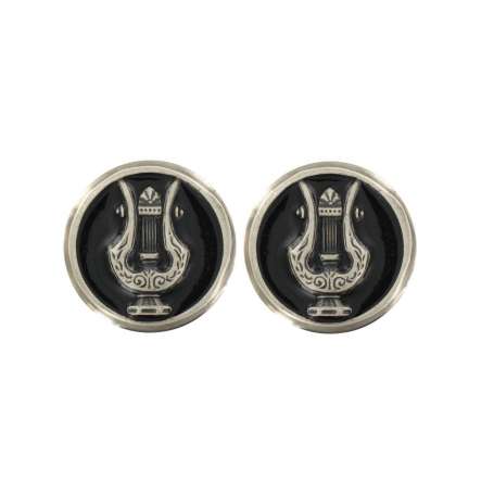 Paires d'Insignes de Collet de la Musique Militaire Argent