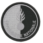 Écusson Gendarmerie Nationale Grenade Noir Sur Scratch