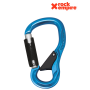 Mousqueton HMS 2Tap 2T Alu Aqua Twist-lock loquet de sécurité Rock Empire